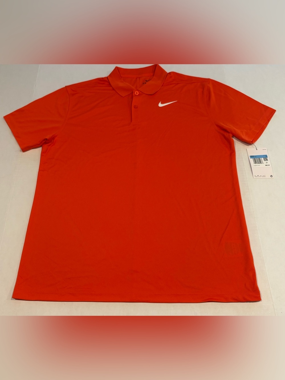 Nike Dri-FIT Victory Polo Shirt Mens Team Orange Golf DX6946-891 NWT Size Med